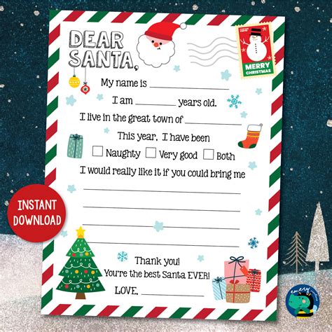 Write Christmas List To Santa