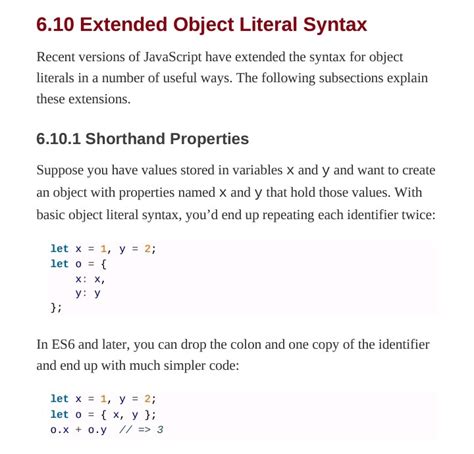 Streamline Your JavaScript Code: Mastering Object Property Shorthand in Concise Object Literal Declarations