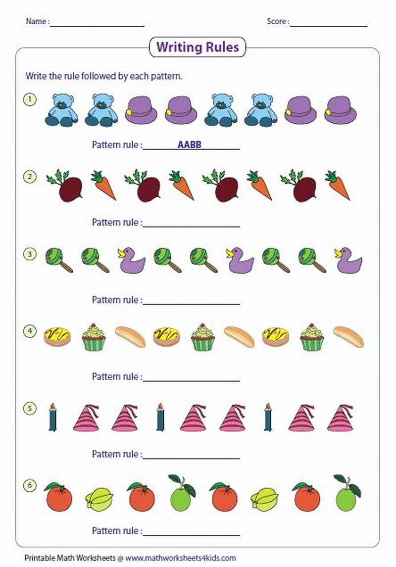 Write The Rule For The Pattern