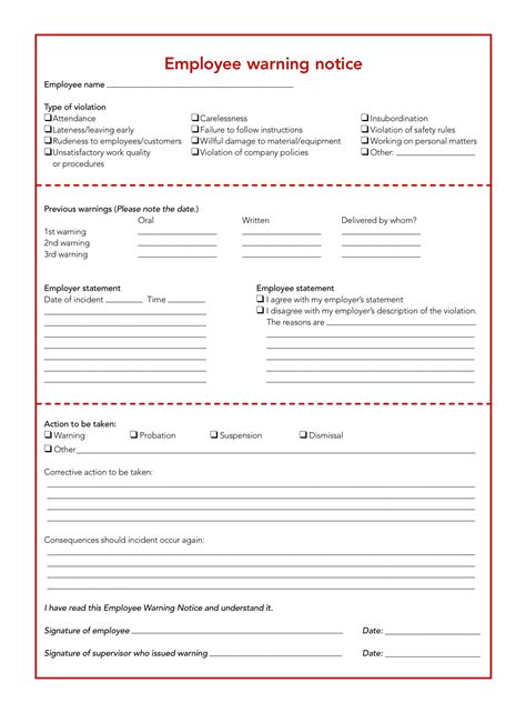 20+ Employee Write Up Form Free Download [PDF + Word]