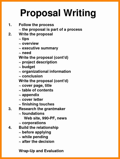 Writing Proposals Template
