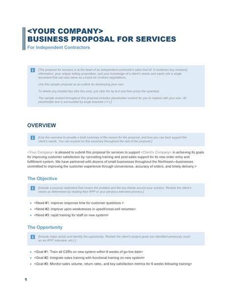 The outstanding 035 Sample Business Proposal Templateoc How Write