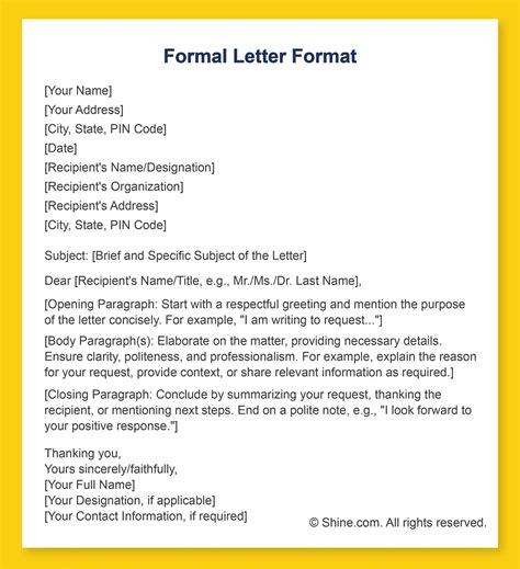 Business Formal Letter Examples 8+ in PDF Examples