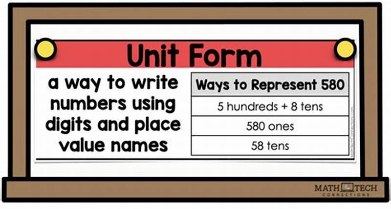 Writing Numbers In Unit Form
