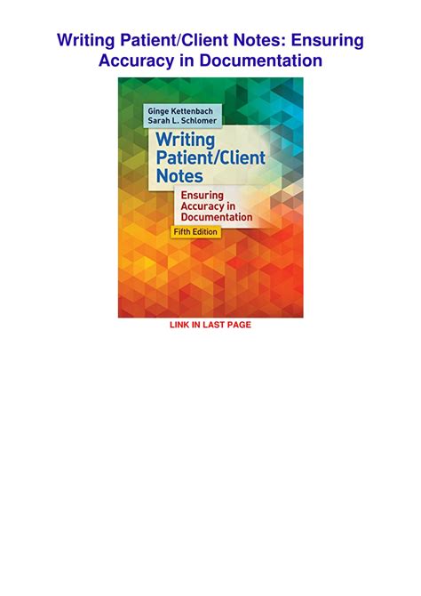 Writing Patient/Client Notes Ensuring Accuracy In Documentation Highlights