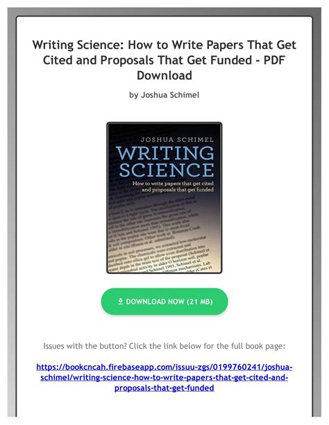 Writing Science: How To Write Papers That Get Cited And Proposals That Get Funded Highlights