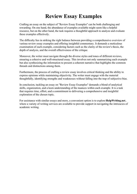 Writing a Meaningful Text Review