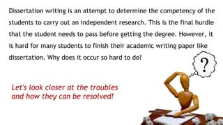 Writing and Defending Your Dissertation (The Final Hurdle)