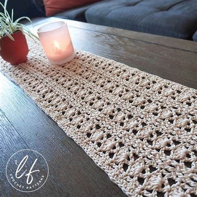 Written Instruction Printable Crochet Table Runner Patterns