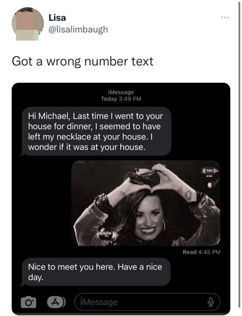 Wrong number