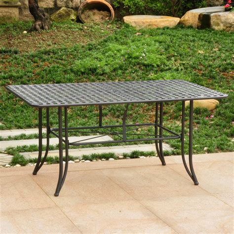 Wrought Iron Rectangular Table