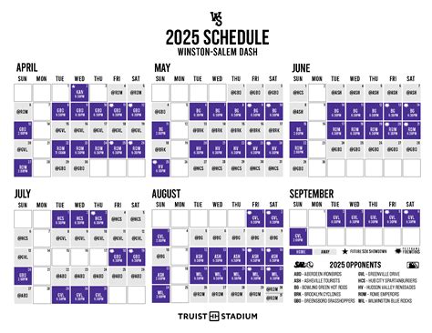 Tournament Schedule WinstonSalem Open