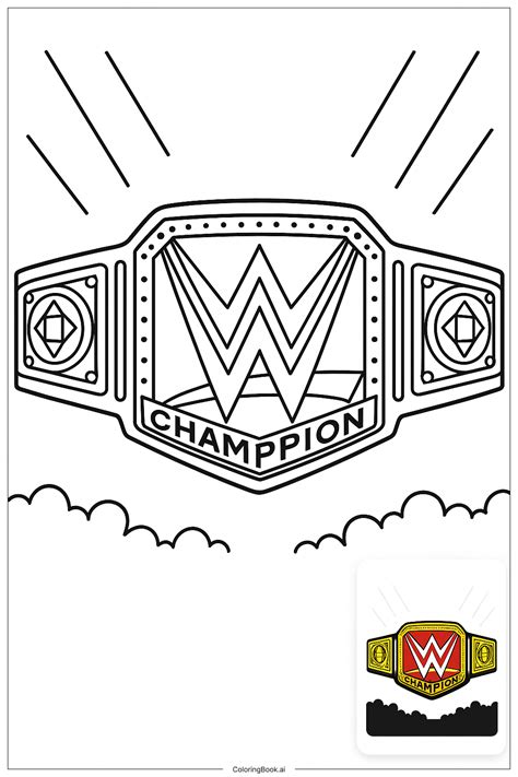 Wwe Belt Coloring Pages