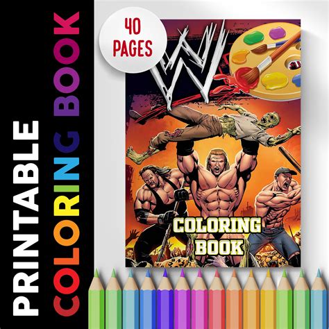Wwe Coloring Book Pages