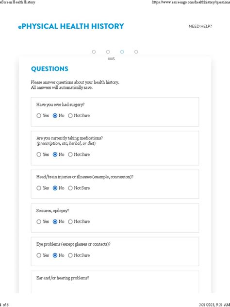 Www Escreengo Com Health History