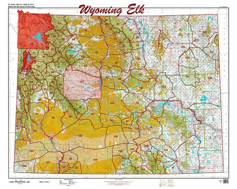 Wyoming ELK GMU 19 Map MyTopo