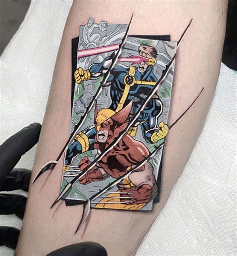 X Men Beast tattoo by Mick Squires Melbourne Australia