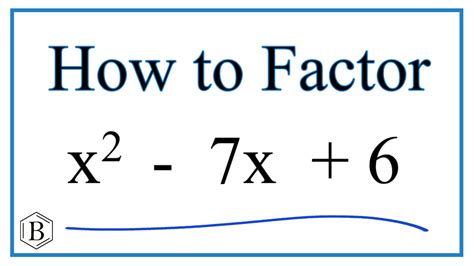 X2 7X 6 0: Penjelasan Detail tentang Persamaan Kuadrat