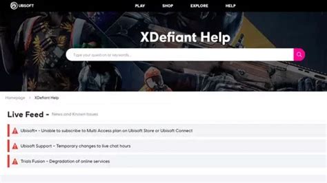 XDefiant Server Status Updates