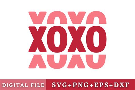 Download XOXO SVG File - SVG Design Creativefabrica Free PSD Mockups