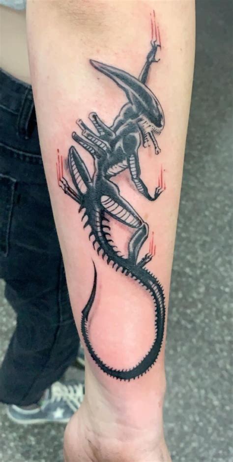 50 Xenomorph Tattoo Designs For Men Alien Film Ink Ideas