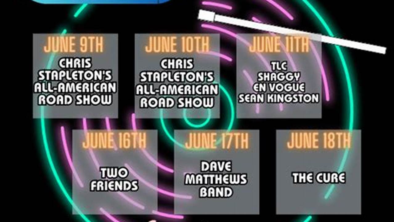 Xfinity Center Concert Schedule