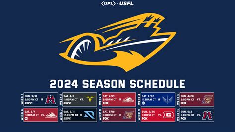 Xfl Schedule 2024