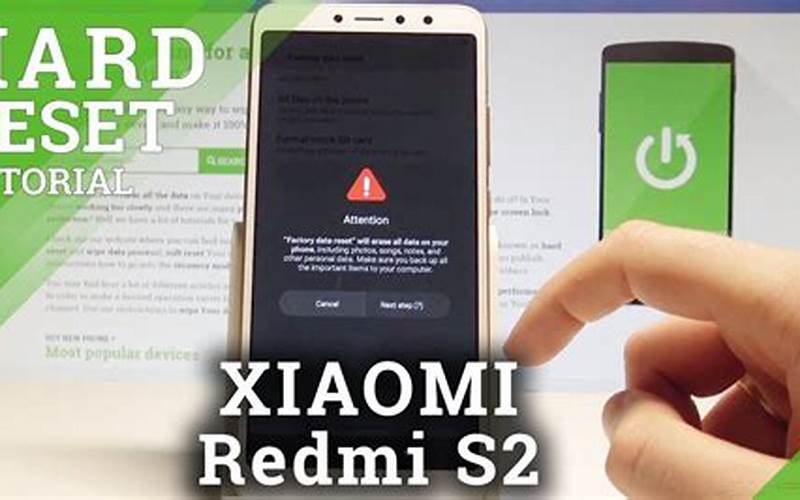 Xiaomi Redmi S2 - Konfirmasi Reset