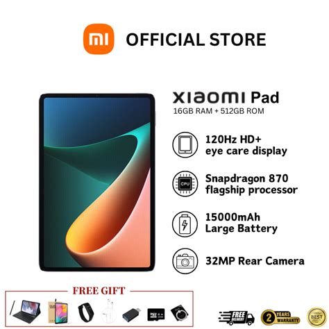 Xiaomi tablet specs
