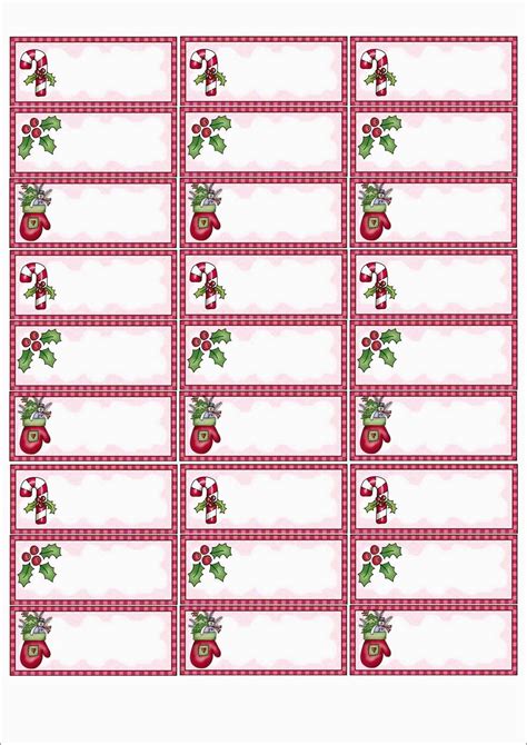 Xmas Address Labels Template