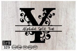 Download Y Alphabet Split Font Monogram For Silhouette
