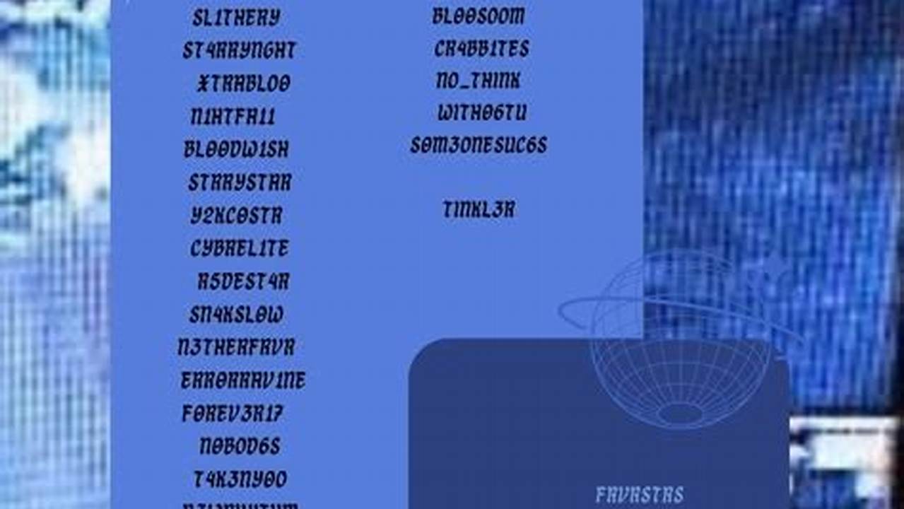 Y2k Style Display Names Roblox 2024