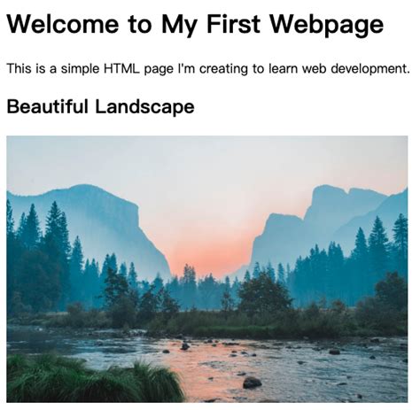 YOUR FIRST HTML PAGE - I