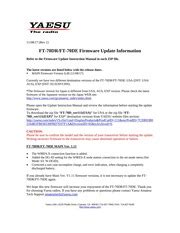 Yaesu Ft-70dr Firmware Update
