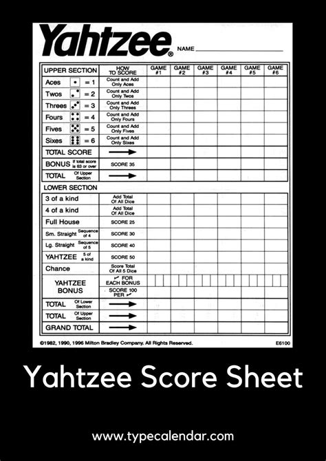 Free Printable Yahtzee Score Card 28 Printable Yahtzee Score Sheets
