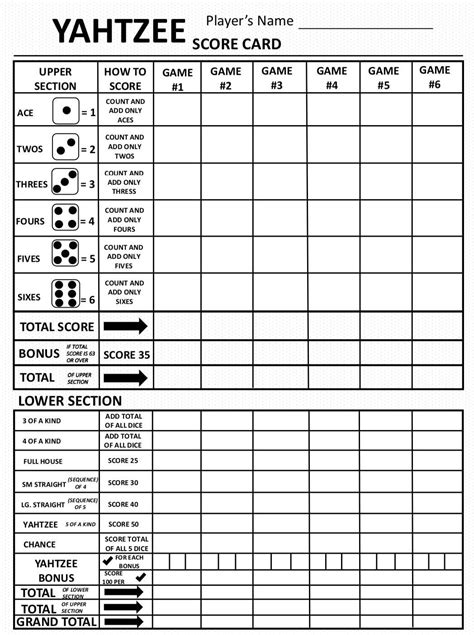 9 Best Images of Printable Triple Yahtzee Score Pads Free Printable