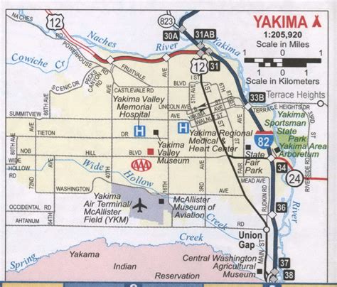 Yakima Washington Zip Code Map