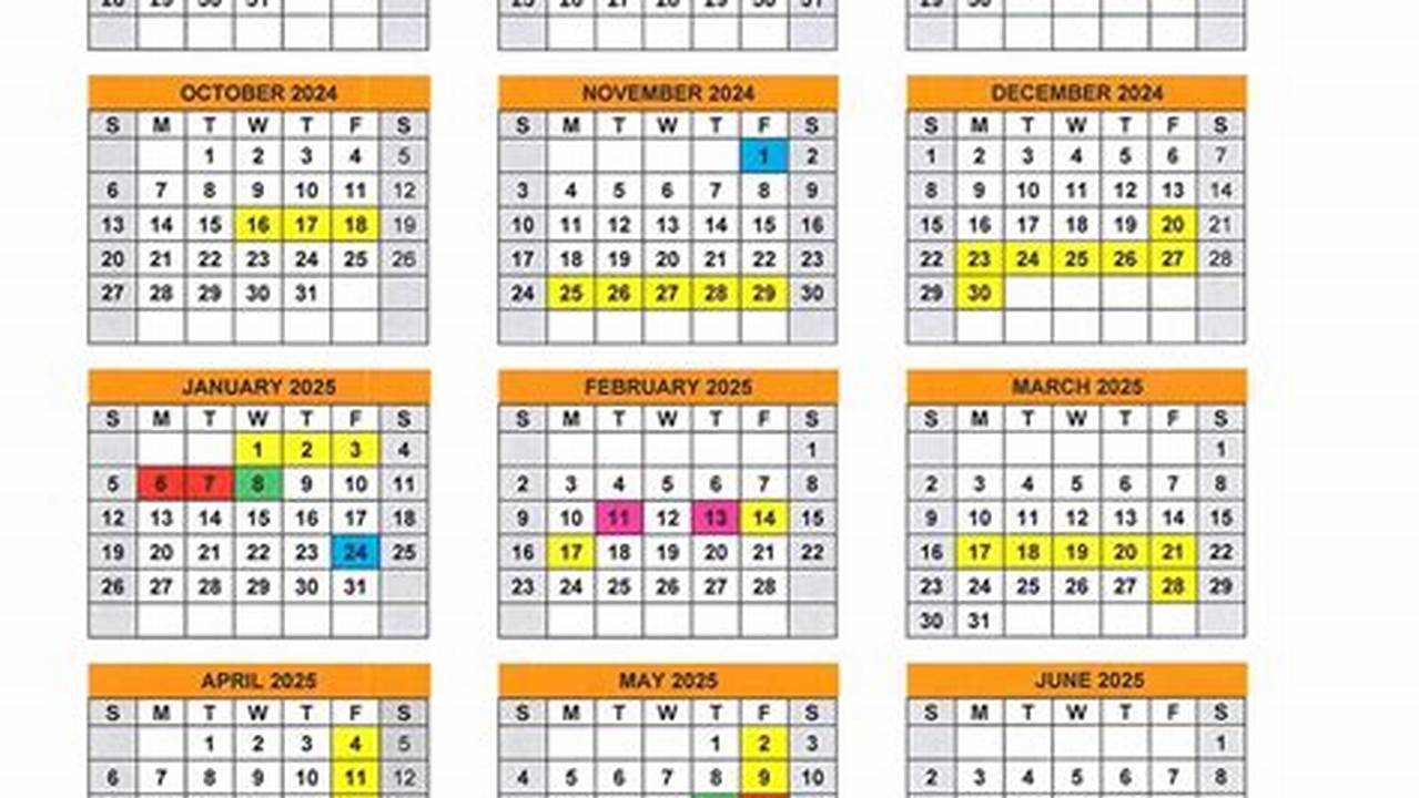 Yale Calendar Spring 2025