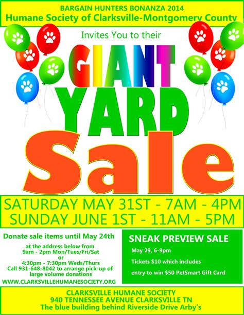 Yard Sale Flyer Template: A Must-Have Tool For Successful Yard Sales