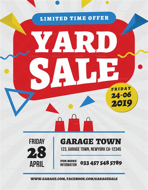 Yard Sale Flyer Template Word