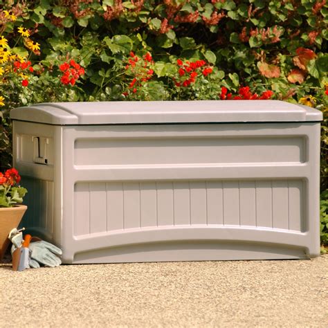 350 Litre Outdoor Storage Box Garden Patio Plastic Chest Lid Container Multibox eBay
