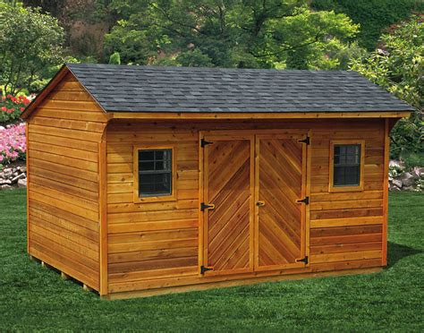 Solid Wood Outdoor Storage Shed 236390, Patio Storage at Sportsman's Guide