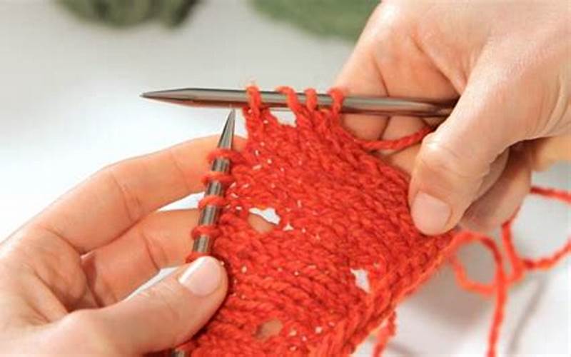 Yarn Over Knitting Stitch