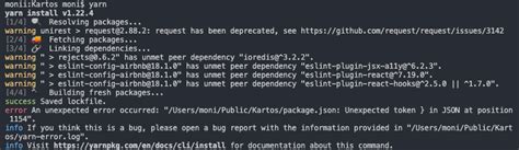Yarn Error.log