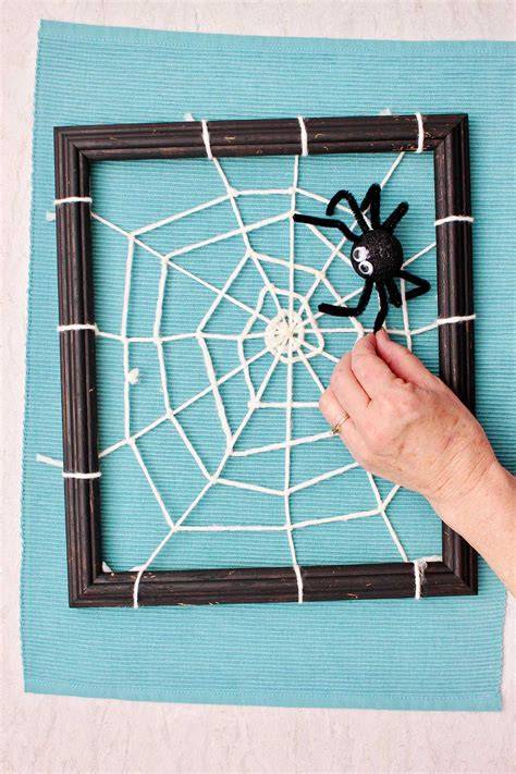 Yarn Spider Web Decorations