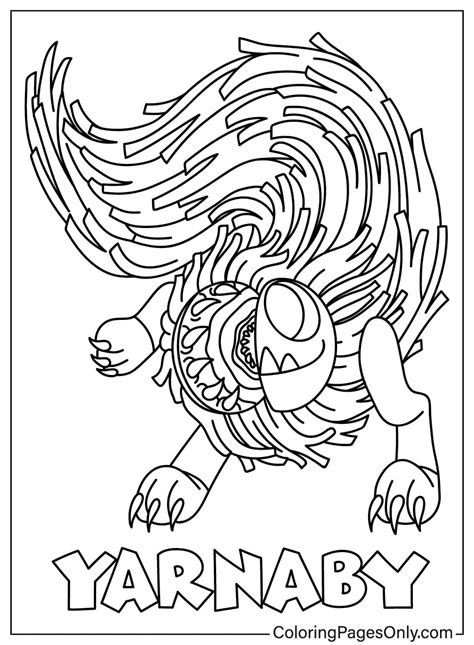 Yarnaby Coloring Page