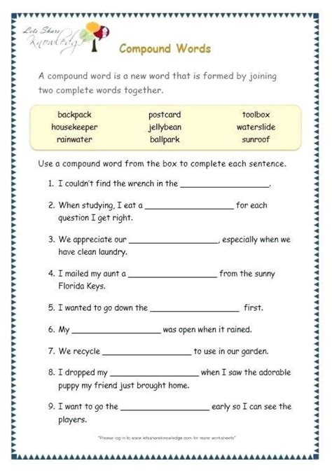 Year 7 English Worksheets Printable