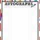 Yearbook Signature Page Template