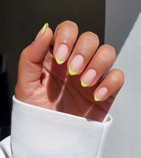 Yellow French Tip Nails Almond: A Trendy Nail Art Design In 2023