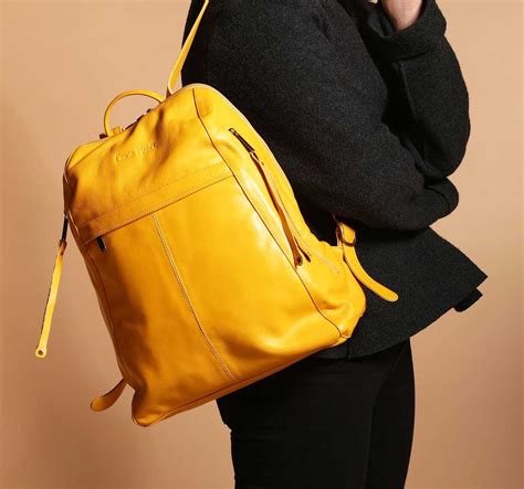 The Trendy Yellow Leather Backpack Purse: A Perfect Accessory For Fashion-Forward Women